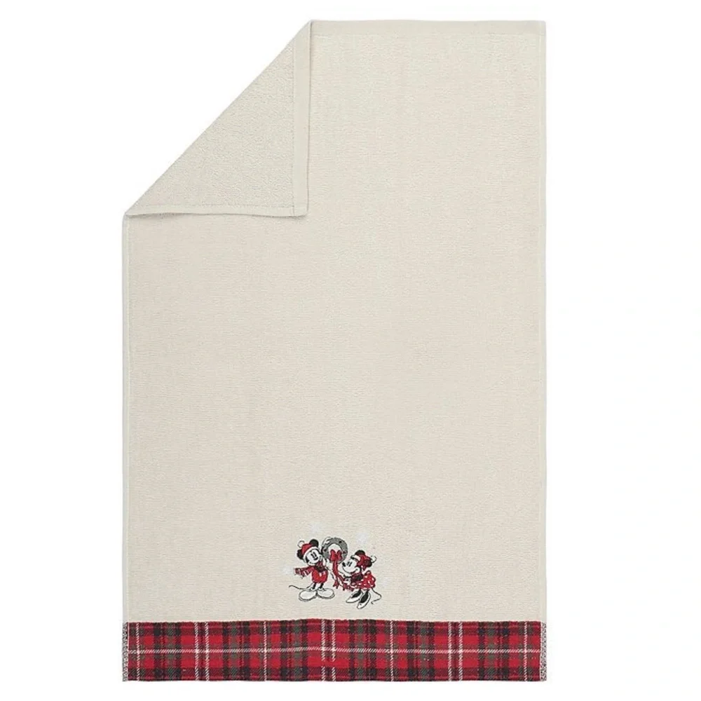 🆕 DISNEY Mickey and Minnie Shower Curtain Bath Rug  Hand Towel Bathroom Set